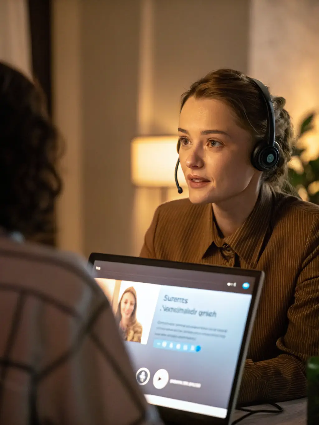 An image of a virtual assistant seamlessly handling customer inquiries across multiple channels, showcasing AI's ability to improve customer service and engagement.